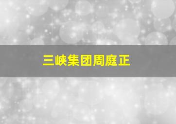 三峡集团周庭正