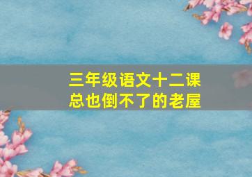 三年级语文十二课总也倒不了的老屋