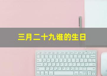 三月二十九谁的生日