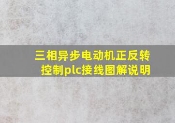 三相异步电动机正反转控制plc接线图解说明