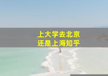 上大学去北京还是上海知乎