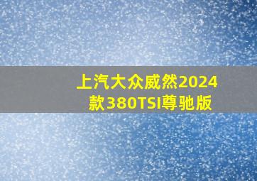 上汽大众威然2024款380TSI尊驰版