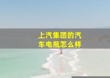 上汽集团的汽车电瓶怎么样