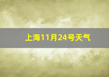 上海11月24号天气