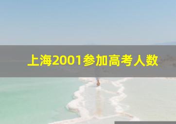 上海2001参加高考人数