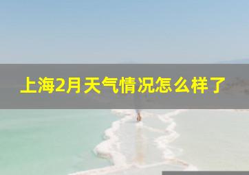 上海2月天气情况怎么样了