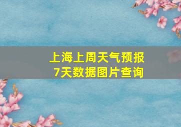 上海上周天气预报7天数据图片查询