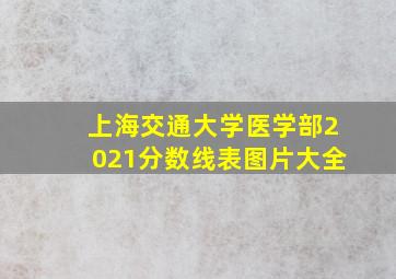 上海交通大学医学部2021分数线表图片大全