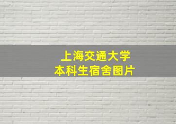 上海交通大学本科生宿舍图片