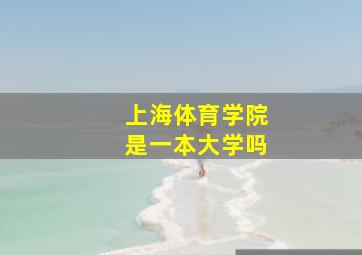 上海体育学院是一本大学吗