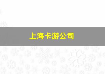 上海卡游公司