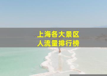 上海各大景区人流量排行榜