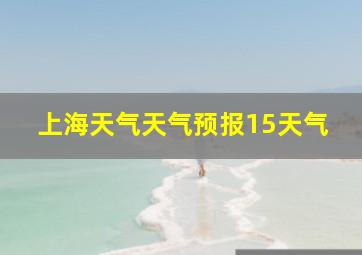 上海天气天气预报15天气