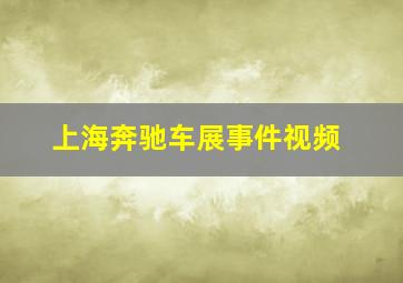 上海奔驰车展事件视频