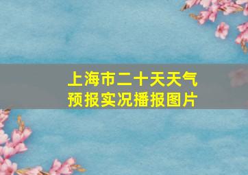 上海市二十天天气预报实况播报图片