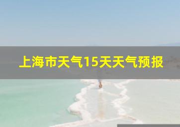 上海市天气15天天气预报