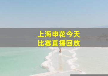 上海申花今天比赛直播回放