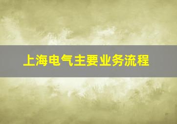 上海电气主要业务流程