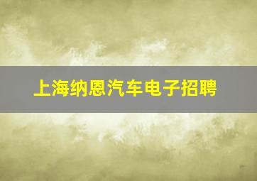 上海纳恩汽车电子招聘