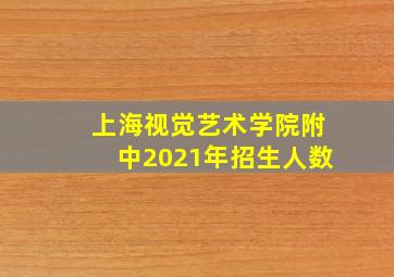 上海视觉艺术学院附中2021年招生人数