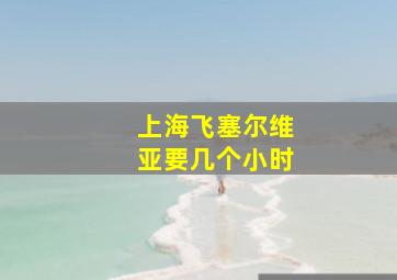 上海飞塞尔维亚要几个小时