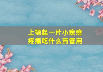 上颚起一片小疙瘩疼痛吃什么药管用