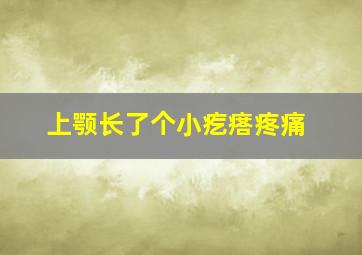 上颚长了个小疙瘩疼痛