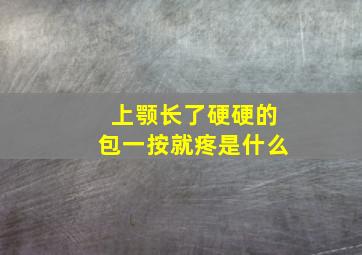 上颚长了硬硬的包一按就疼是什么