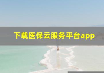 下载医保云服务平台app