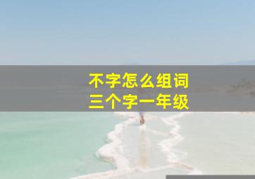 不字怎么组词三个字一年级