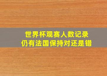 世界杯观赛人数记录仍有法国保持对还是错