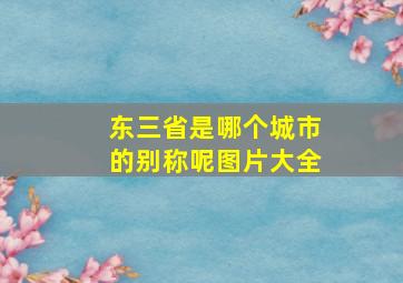 东三省是哪个城市的别称呢图片大全