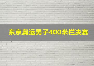 东京奥运男子400米栏决赛