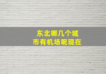 东北哪几个城市有机场呢现在