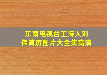 东南电视台主持人刘伟简历图片大全集高清