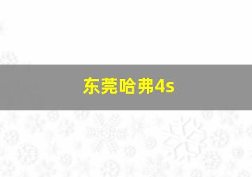 东莞哈弗4s