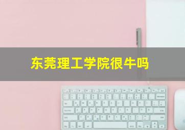 东莞理工学院很牛吗