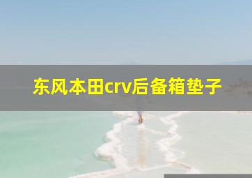 东风本田crv后备箱垫子