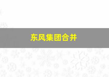 东风集团合并