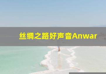 丝绸之路好声音Anwar