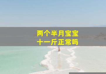 两个半月宝宝十一斤正常吗