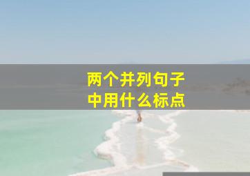 两个并列句子中用什么标点