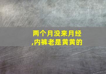 两个月没来月经,内裤老是黄黄的