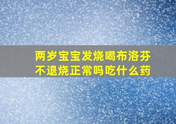 两岁宝宝发烧喝布洛芬不退烧正常吗吃什么药