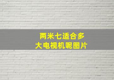 两米七适合多大电视机呢图片