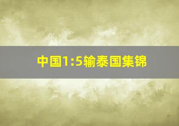 中国1:5输泰国集锦