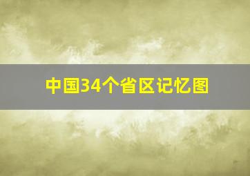 中国34个省区记忆图