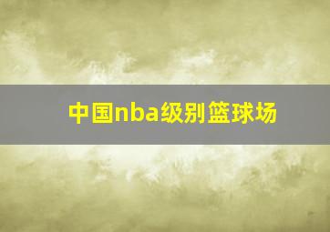 中国nba级别篮球场