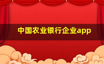 中国农业银行企业app