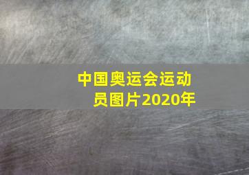 中国奥运会运动员图片2020年